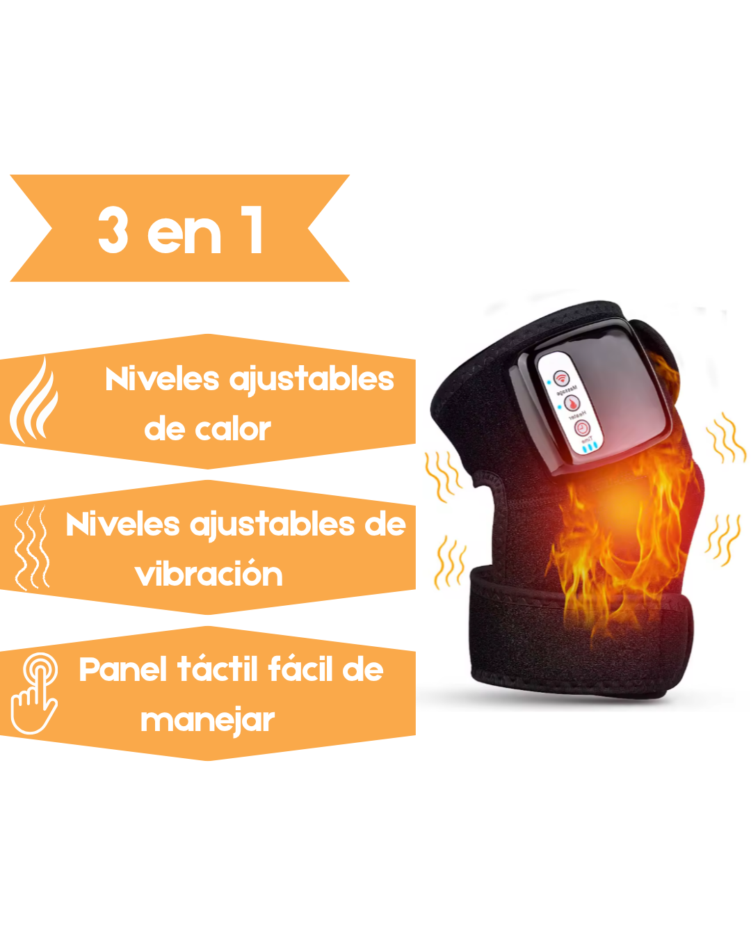 Rodillera Térmica Masajeadora